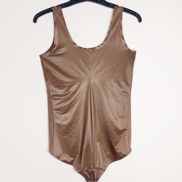 EUC SPANX shape™ Women's  Slimming Invisible Tank Brief Bodysuit Cafe Au Lait - Picture 10 of 12